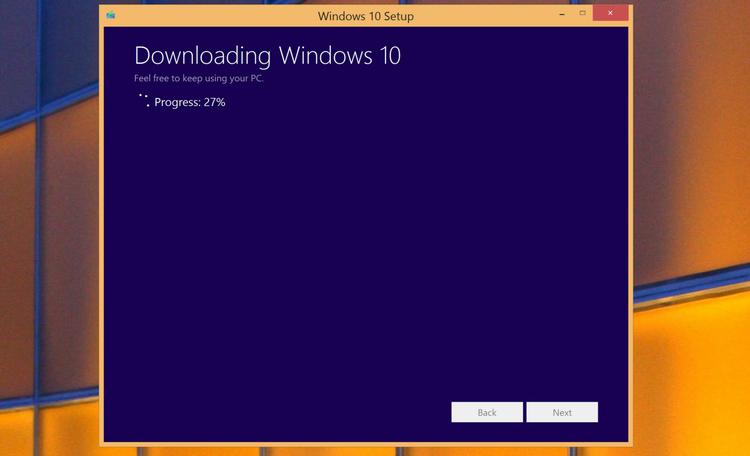 Windows 10 progreso